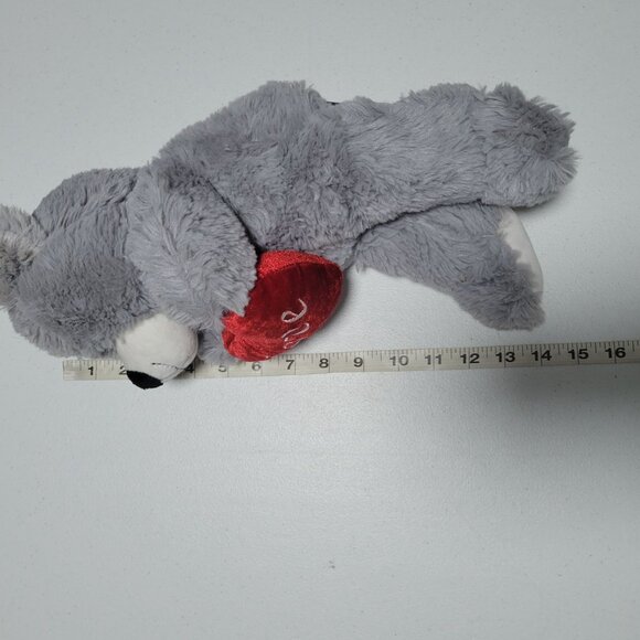 Kellytoy Valentines Day Teddy Bear Plush Love Red Heart Gray Stuffed Animal Toy - Picture 4 of 4